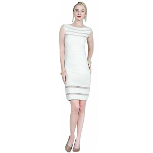 Pre-owned Tadashi Shoji Mid-length Dress In White