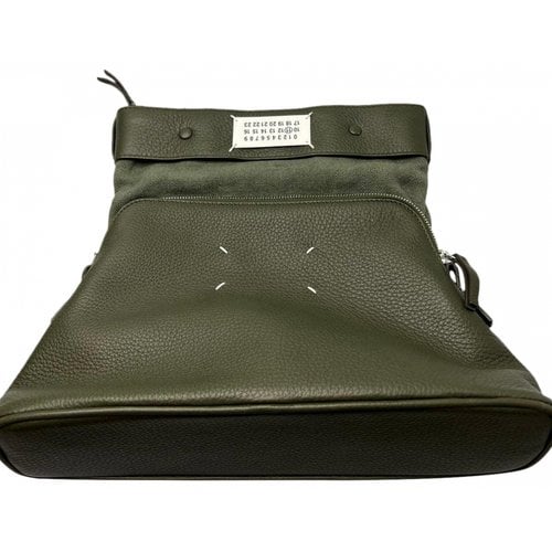 Pre-owned Maison Margiela Leather Crossbody Bag In Green