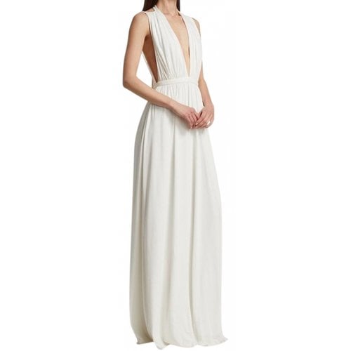 Pre-owned Halston Dress In White