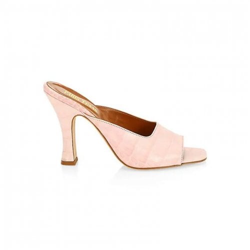 Pre-owned Paris Texas Leather Sandals In Pink