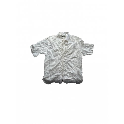 Pre-owned Ermenegildo Zegna Linen Shirt In White