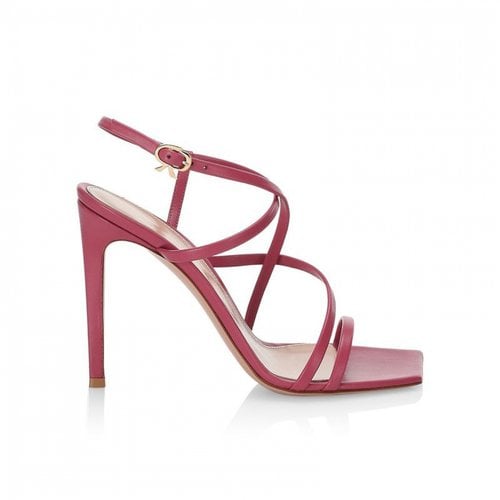 Pre-owned Gianvito Rossi Leather Sandals In Pink