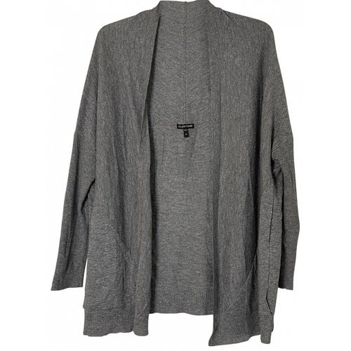 Pre-owned Eileen Fisher Wool Cardigan In Grey