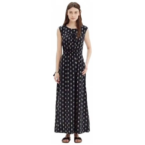 Pre-owned Madewell Silk Maxi Dress In Black