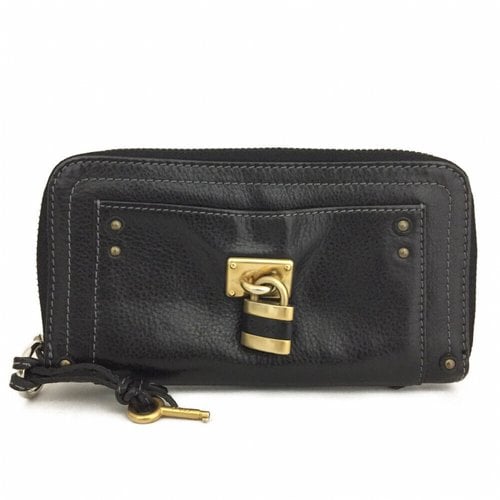 Pre-owned Chloé Leather Wallet In Black