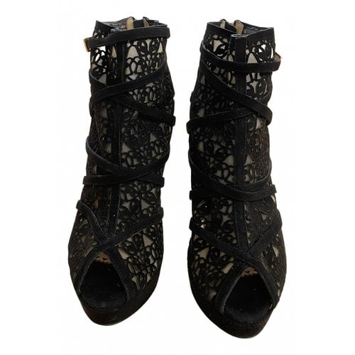 Pre-owned Moschino Cheap And Chic Ankle Boots In Black
