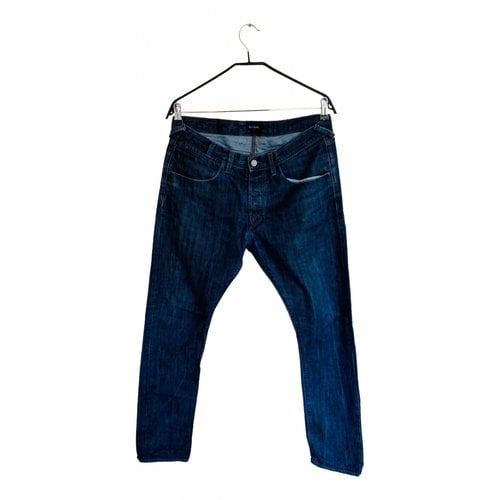 Pre-owned Paul Smith Straight Jeans In Navy