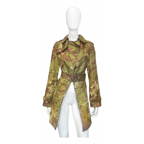 Pre-owned Jean Paul Gaultier Trench Coat In Green