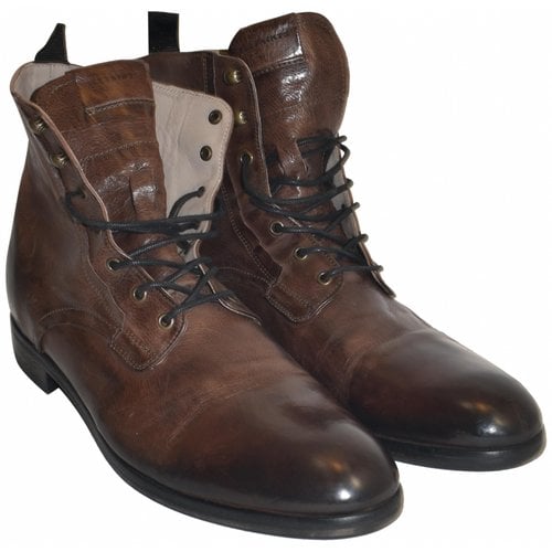 Pre-owned Allsaints Leather Boots In Brown