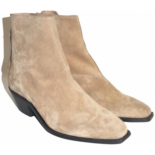 Pre-owned Allsaints Ankle Boots In Brown