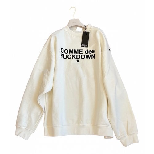 Pre-owned Comme Des Fuckdown Knitwear In White