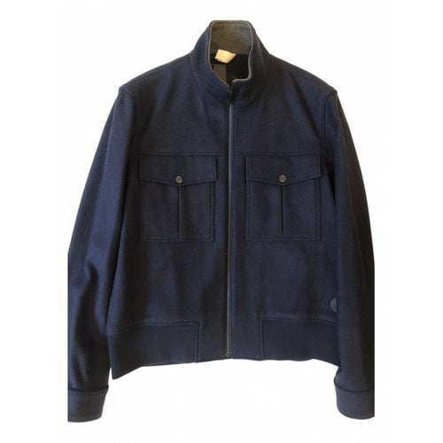 Pre-owned Ted Baker Wool Jacket In Blue
