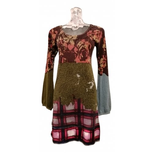 Pre-owned Etro Cashmere Mid-length Dress In Multicolour