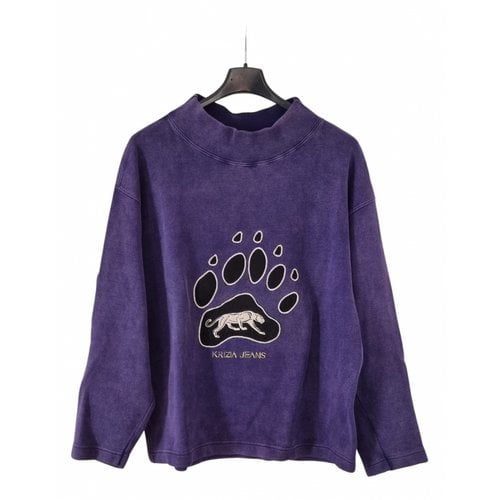 Pre-owned Krizia Sweatshirt In Purple