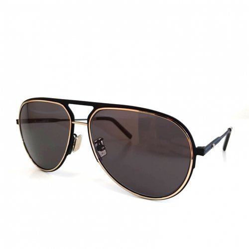 Pre-owned Dior Aviator Sunglasses In Black