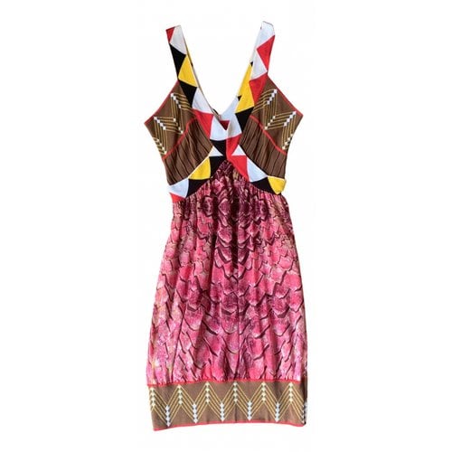 Pre-owned Just Cavalli Mini Dress In Multicolour