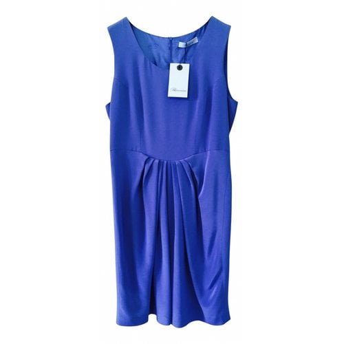 Pre-owned Blumarine Silk Dress In Blue