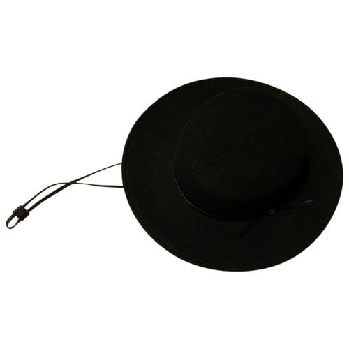 Pre-owned Max Mara Wool Hat In Black