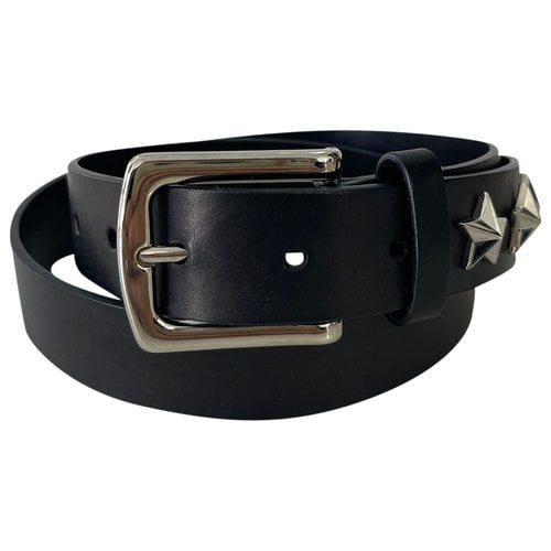 Pre-owned Givenchy Leather Belt In Black