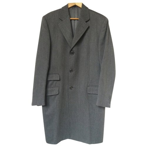 Pre-owned Italia Independent Wool Coat In Grey