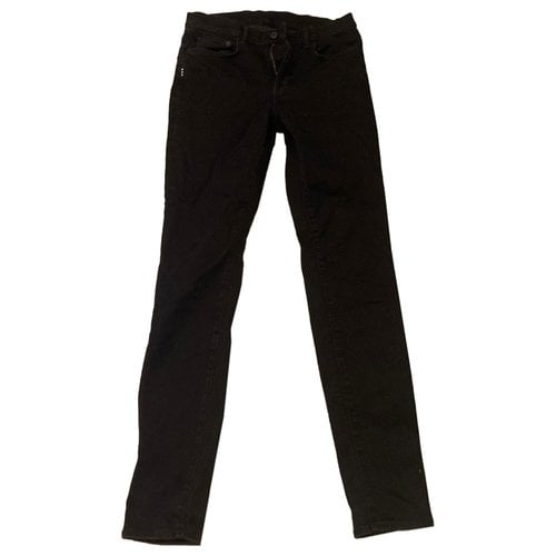 Pre-owned Proenza Schouler Straight Jeans In Black