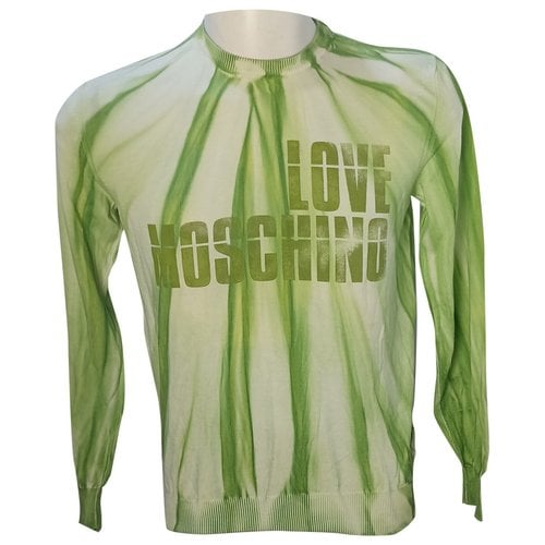 Pre-owned Moschino Love Pull In Green
