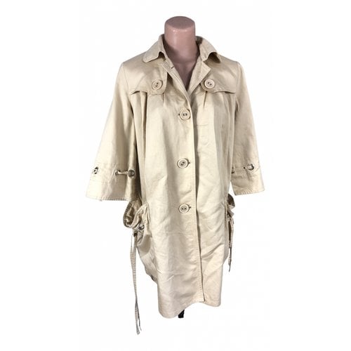 Pre-owned Bcbg Max Azria Trench Coat In Beige