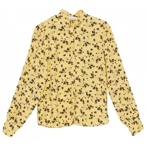 Pre-owned Lacausa Blouse In Yellow