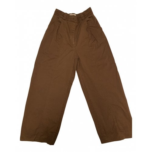 Pre-owned Claudie Pierlot Large Pants In Brown