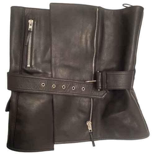 Pre-owned Jean Paul Gaultier Leather Corset In Black