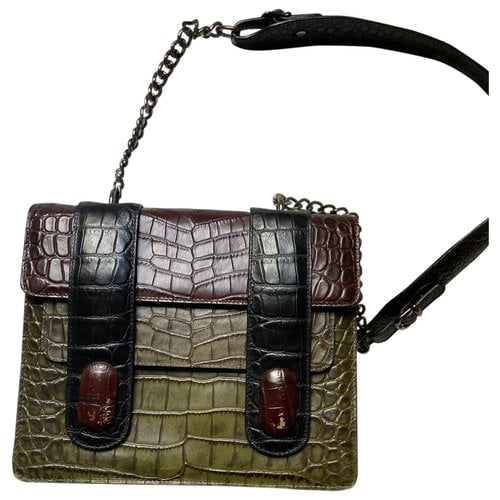 Pre-owned Antonio Marras Leather Satchel In Green
