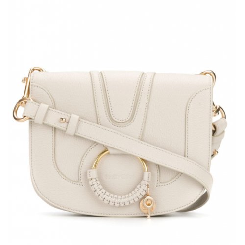 Pre-owned See By Chloé Leather Crossbody Bag In Beige