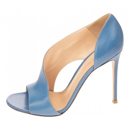 Pre-owned Gianvito Rossi Leather Sandals In Blue