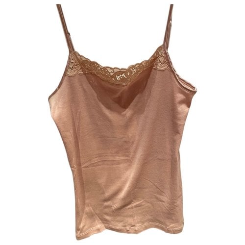 Pre-owned Hanro Camisole In Camel