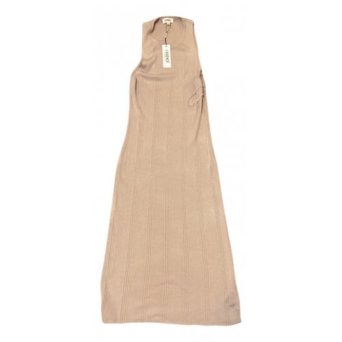 Pre-owned L Agence Mid-length Dress In Beige