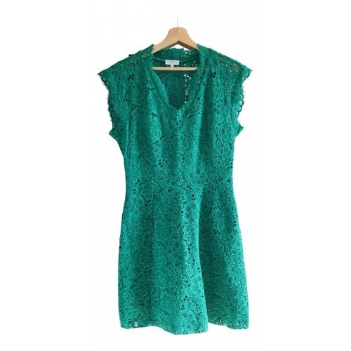 Pre-owned Claudie Pierlot Spring Summer 2019 Lace Mid-length Dress In Green