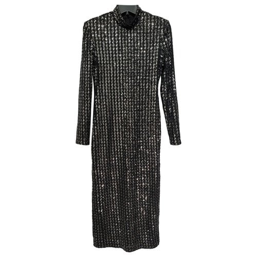 Pre-owned Smythe Glitter Mid-length Dress In Black