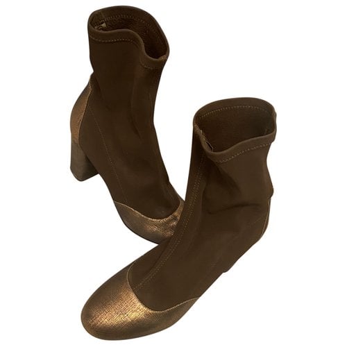 Pre-owned A.bocca Ankle Boots In Brown