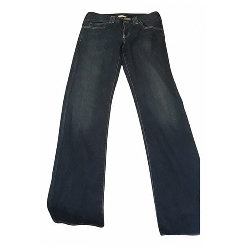 Pre-owned Emporio Armani Trousers In Blue