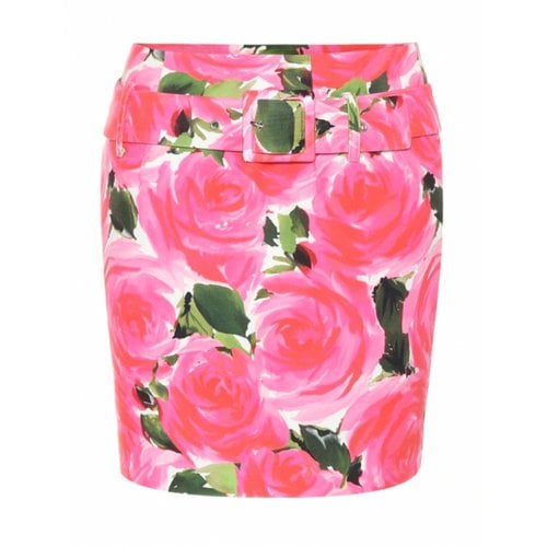 Pre-owned Richard Quinn Velvet Mini Skirt In Pink