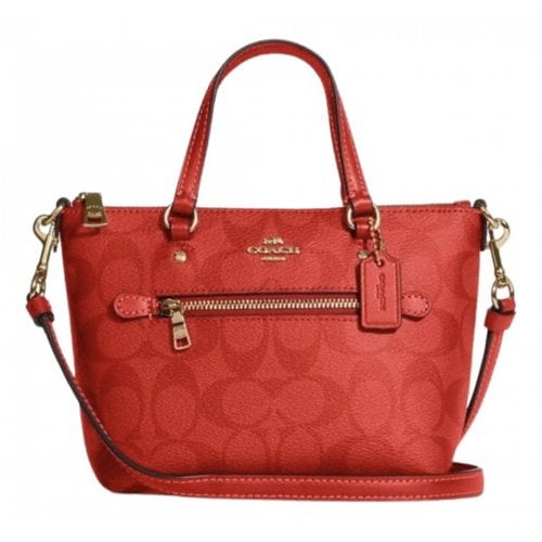 Pre-owned Coach Prairie Satchel Leather Crossbody Bag In Red