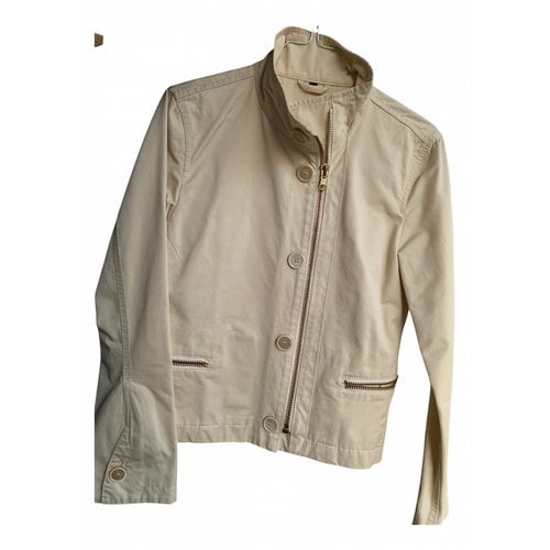 Pre-owned Fay Short Vest In Beige