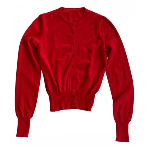 Pre-owned Alaïa Cashmere Cardigan In Red