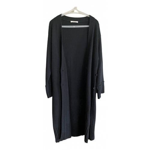 Pre-owned Dorothee Schumacher Cashmere Cardigan In Black