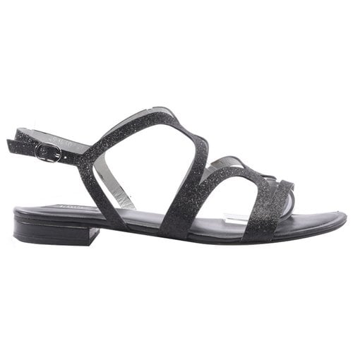 Pre-owned Steffen Schraut Leather Sandal In Black