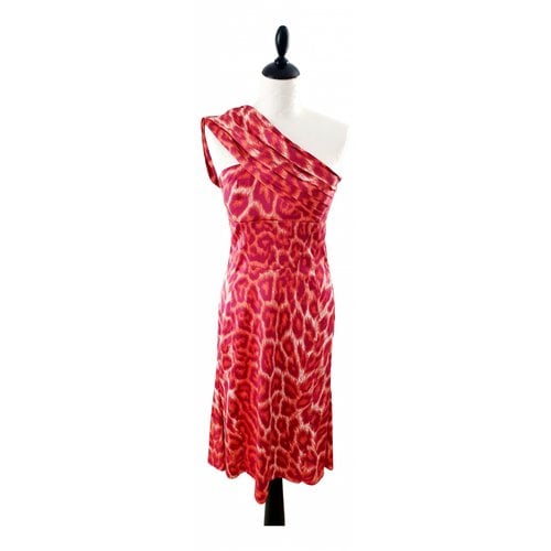 Pre-owned Just Cavalli Mini Dress In Pink