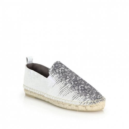 Pre-owned Vince Leather Espadrilles In White