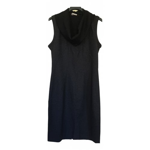 Pre-owned I Blues Wool Mid-length Dress In Anthracite