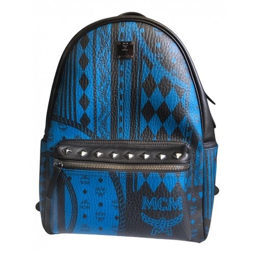 Pre-owned Mcm Cloth Bag In Blue