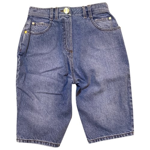 Pre-owned Balmain Short Jeans In Blue